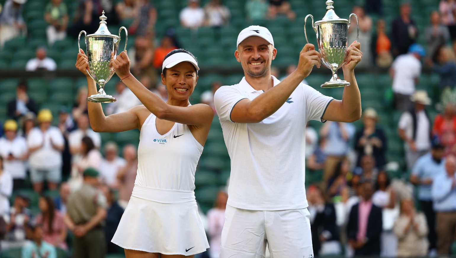 Hsieh and Zielinski Clinch Wimbledon Mixed Doubles Crown in Straight Sets