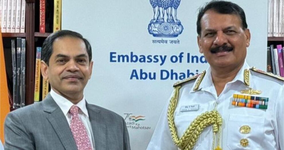 Admiral Dinesh K Tripathi Fosters India-UAE Naval Cooperation