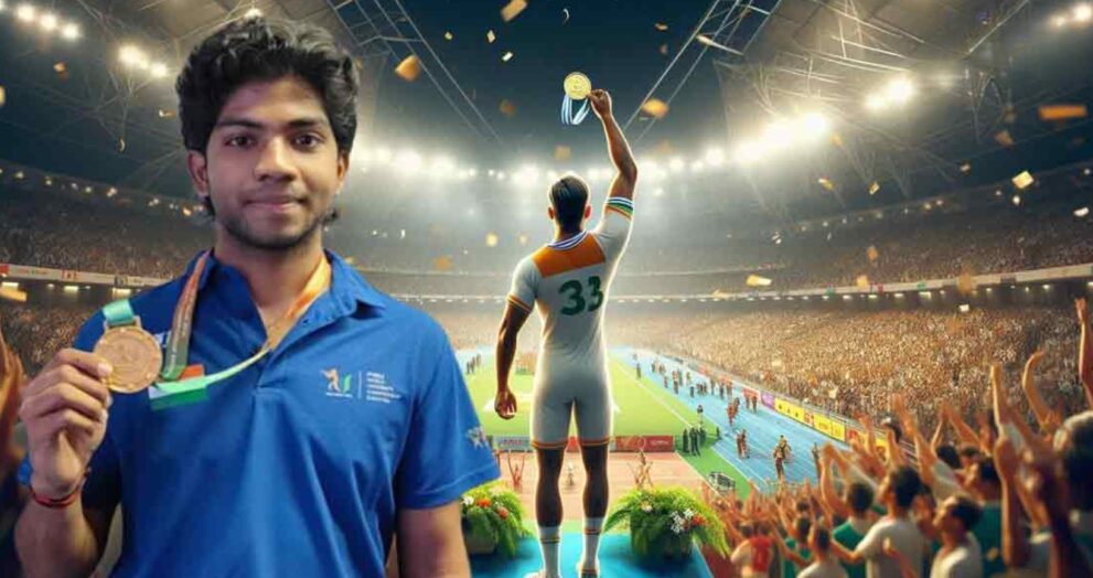 Vijayawada’s Uma Mahesh Clinches Gold at FISU World Championship in New Delhi