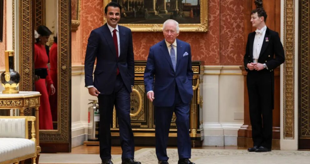 King Charles welcomes Qatar’s emir as state visit begins