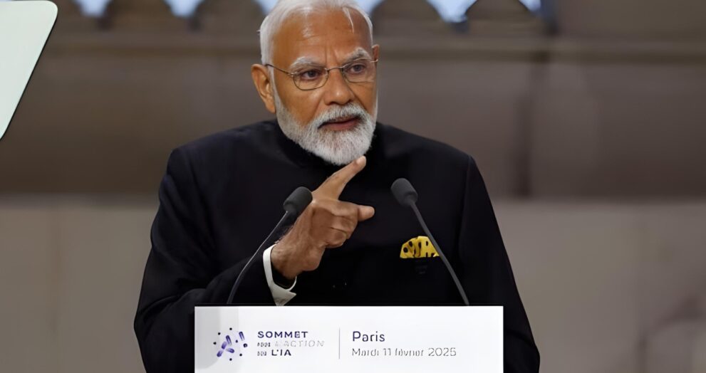 At the AI Action Summit in Paris, Prime Minister Narendra Modi emphasised the revolutionary promise of artificial intelligence (AI) and called for global collaboration to develop ethical and legal frameworks. Addressing politicians, researchers, and industry leaders, he said AI is "writing the code for humanity in this century."