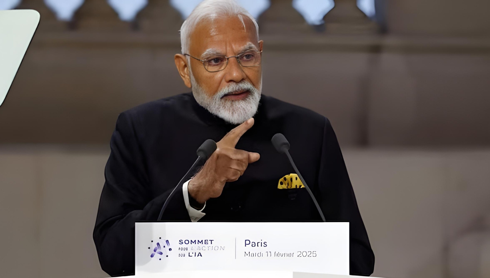 At the AI Action Summit in Paris, Prime Minister Narendra Modi emphasised the revolutionary promise of artificial intelligence (AI) and called for global collaboration to develop ethical and legal frameworks. Addressing politicians, researchers, and industry leaders, he said AI is "writing the code for humanity in this century."