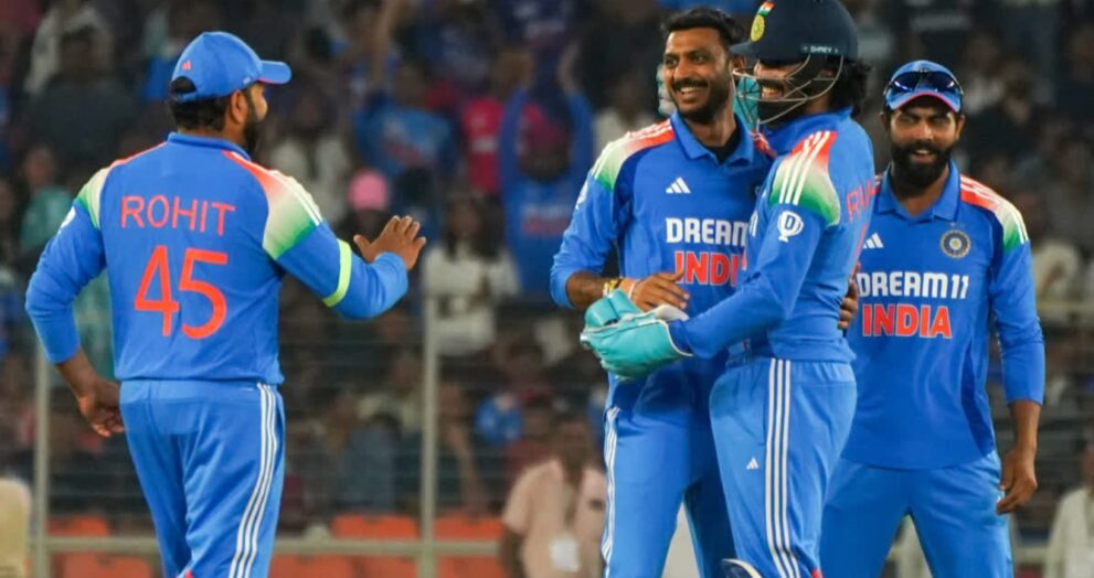 India set a new ODI record at the Narendra Modi Stadium in Ahmedabad, scoring their highest total at the venue. The Men in Blue scored a strong 356 in 50 overs against England in the series' third and final ODI on Wednesday.