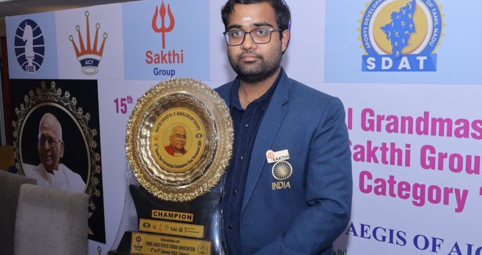 Indian Grandmaster Pa Iniyan won the prestigious Cannes International Open Chess Tournament held in Cannes, France. He won the title by defeating fellow Indian player V Pranesh in the ninth and final round.