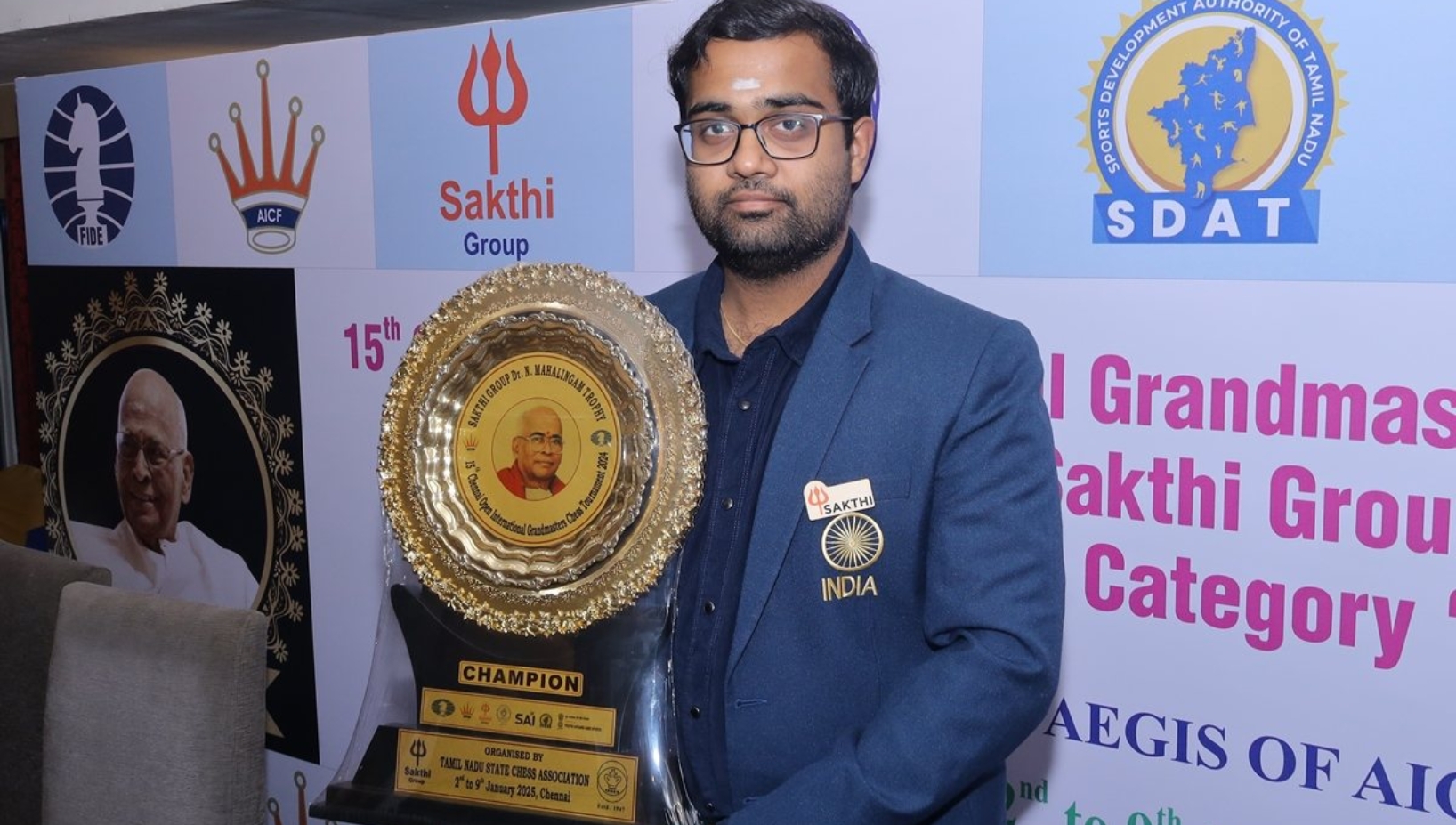 Indian Grandmaster Pa Iniyan won the prestigious Cannes International Open Chess Tournament held in Cannes, France. He won the title by defeating fellow Indian player V Pranesh in the ninth and final round.