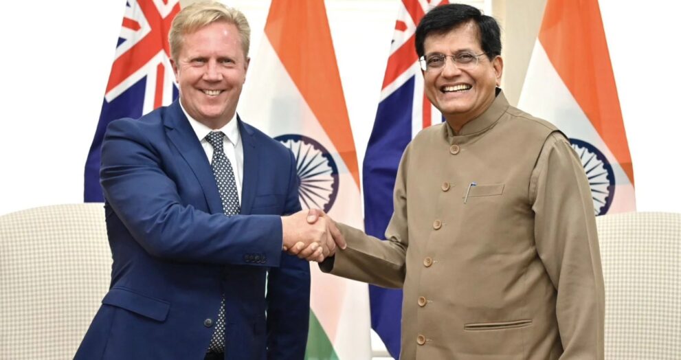India and New Zealand have officially begun discussions for a comprehensive and mutually beneficial Free Trade Agreement (FTA), marking an important milestone in their economic partnership.