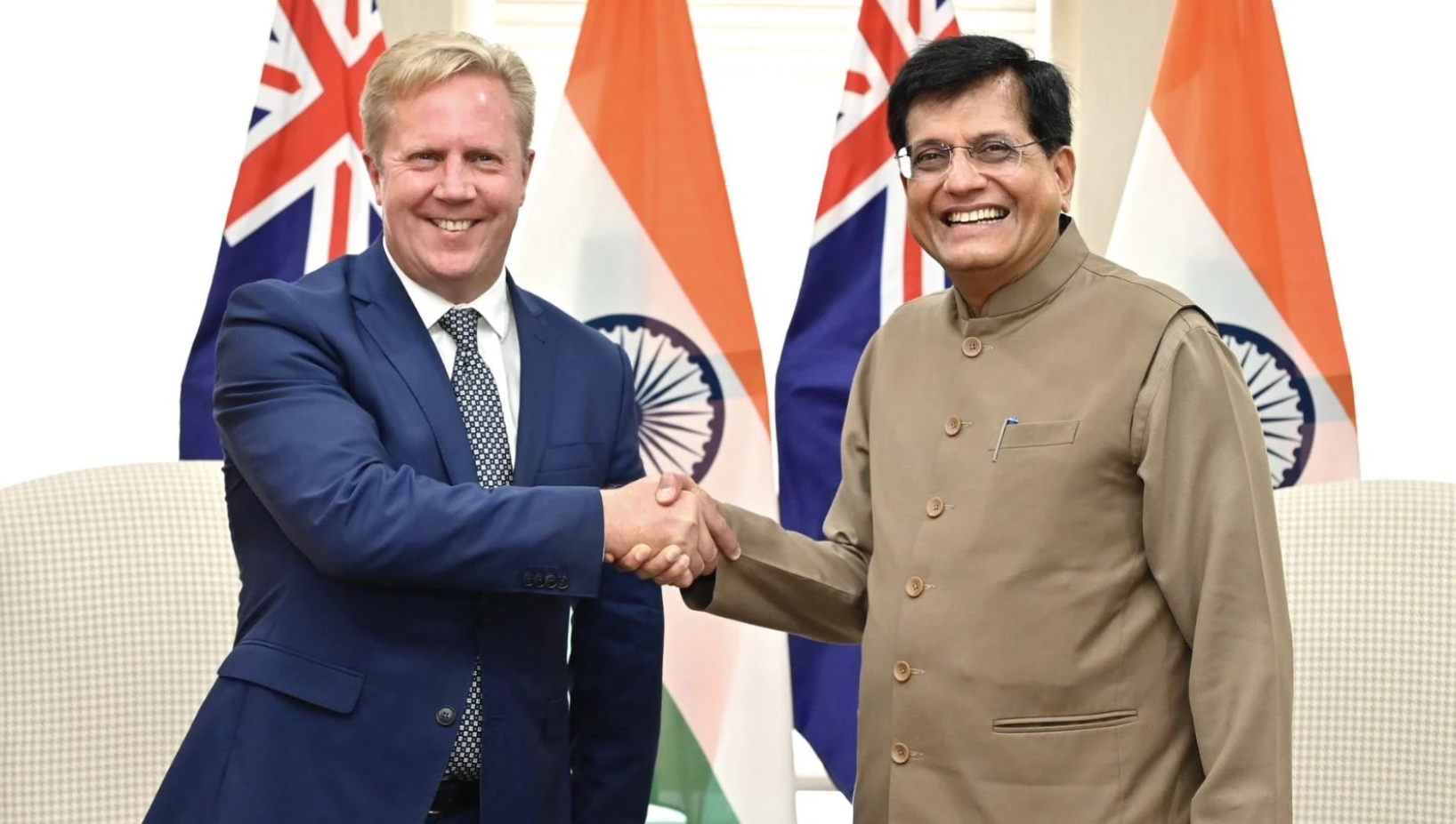 India and New Zealand have officially begun discussions for a comprehensive and mutually beneficial Free Trade Agreement (FTA), marking an important milestone in their economic partnership.