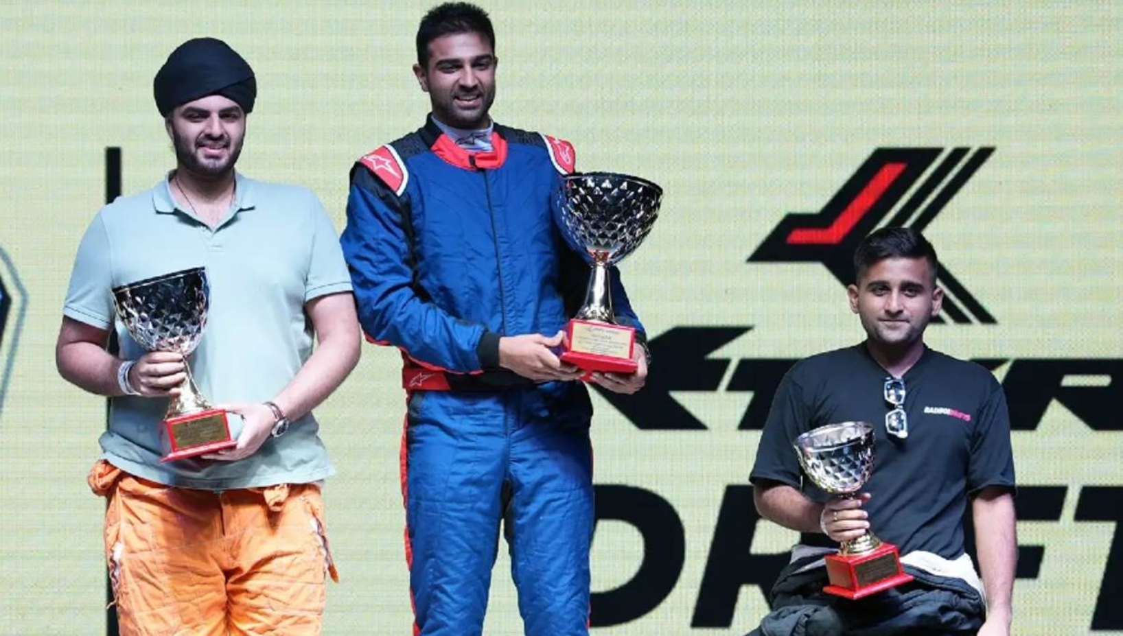 Mudit Grover, representing Team Bad Boi Drifts and funded by Mr. Makhana, won the DC Play 2025 Round 1 at Pathumthani Speedway in Bangkok.