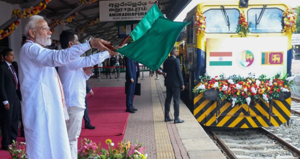 On Sunday, Prime Minister Narendra Modi paid a visit to Anuradhapura in Sri Lanka's north-central region, marking a significant step forward in bilateral relations.
