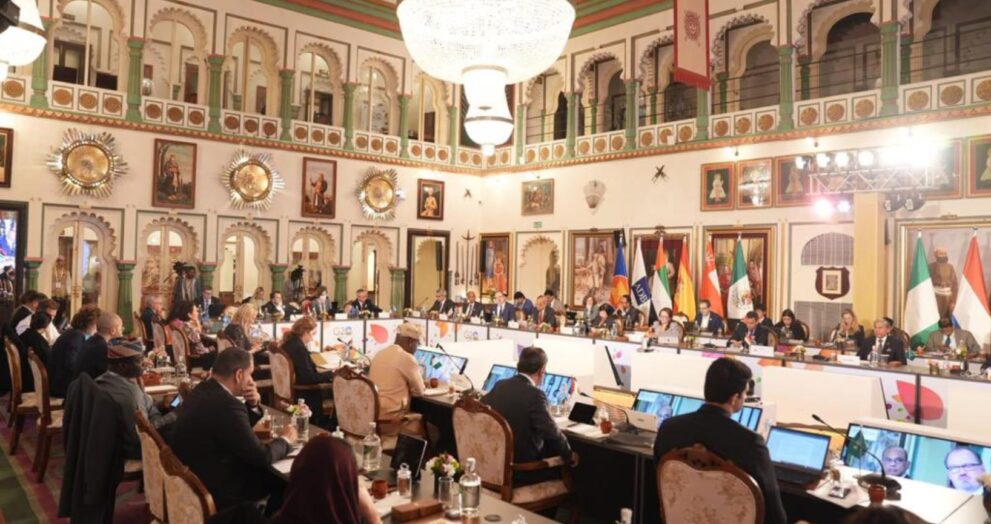 The United Arab Emirates actively participated in the second G20 Sherpa Meeting, which was held virtually from April 3-4. His Excellency Ahmed Al Sayegh, Minister of State and UAE G20 Sherpa, and His Excellency Mahash Al Hameli, UAE Ambassador to South Africa and UAE Sous Sherpa, represented the country during the meetings.