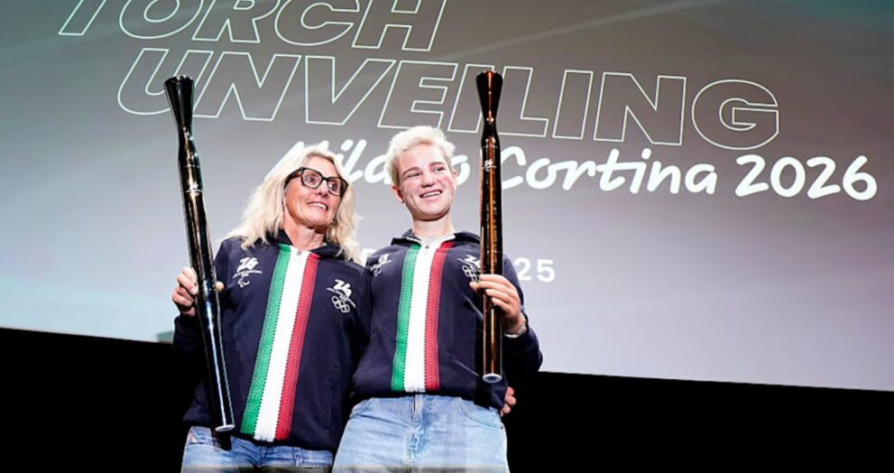 The torches for the Milano Cortina 2026 Olympic and Paralympic Winter Games were unveiled during separate premiere events in Milan, Italy and Osaka, Japan. Four notable Italian athletes played a key role in presenting the torch designs, which capture the essence of Italian elegance and contemporary innovation. The design, called "Essential," respects simplicity by gracefully integrating form and function. Olympic cross-country skiing champion Stefania Belmondo, who lit the Olympic cauldron in Turin in 2006, praised the torch's clear lines and intuitive build. She appreciated its simplicity and lightweight design at the Triennale di Milano, describing it as easy to carry and aesthetically pleasing. Paralympic wheelchair fencing champion Bebe Vio mirrored Belmondo's praise, calling the flame beautiful and subtle. Simultaneously, three-time Paralympic athletics champion Martina Caironi and Olympic figure skating bronze medallist Carolina Kostner presented the flame to the Japanese audience at Expo 2025 in Osaka. The Olympic and Paralympic torches (blue-green and bronze) reflect sustainable design concepts. They are made of recyclable aluminium and brass, can be refilled up to ten times, and run on renewable gas, considerably decreasing production waste. The torches will be displayed in Expo 2025's Italia Pavilion before being moved to the Olympic Museum in Lausanne after the Games.