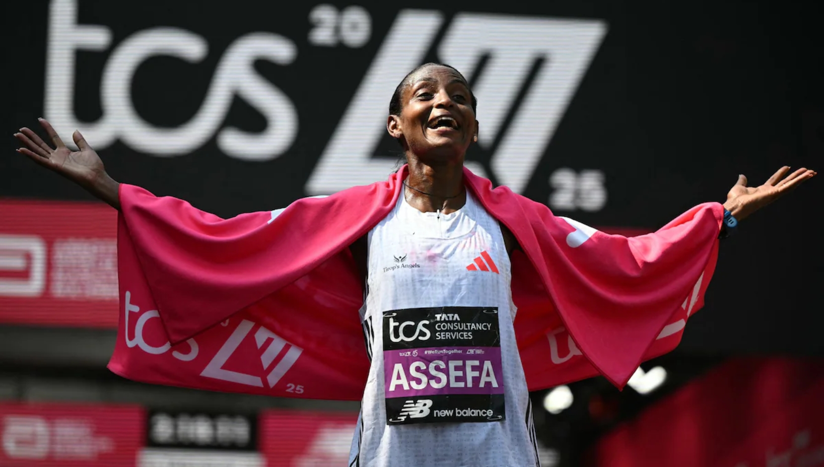 Tigst Assefa of Ethiopia made history by breaking the women's marathon world record at the London Marathon in 2:15:50.