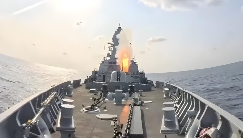 The Indian Navy successfully tested a Medium Range Surface-to-Air Missile (MR-SAM) from an indigenous warship, the INS Surat, in the Arabian Sea.