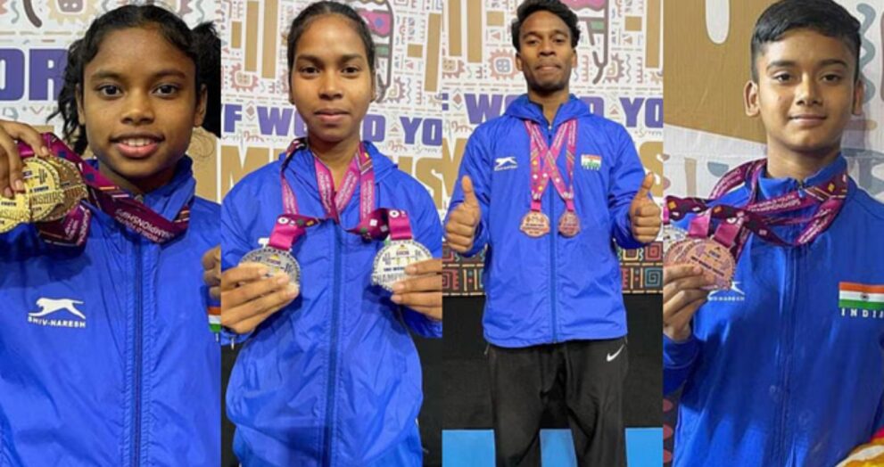 India began their campaign in the IWF Youth and Junior World Weightlifting Championships with a great performance, winning two bronze medals.