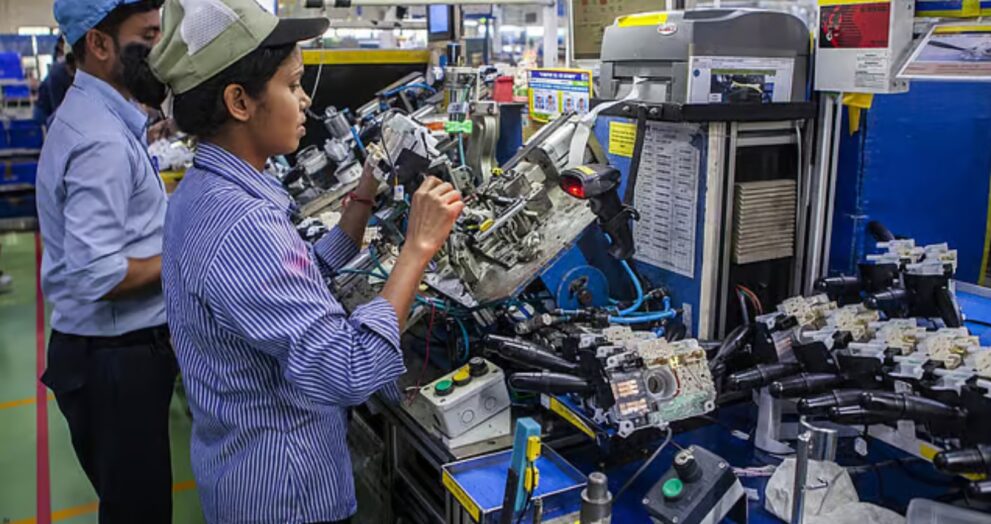 India’s economic activity surged to its highest level in 14 months during June, driven by robust growth in both manufacturing and services.