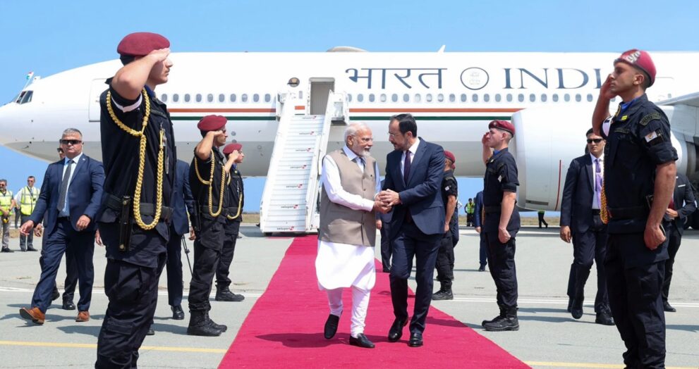 Indian Prime Minister Narendra Modi visited Cyprus on a two-day strategic visit to boost bilateral ties and explore Cyprus' potential role in the proposed India-Middle East-Europe Corridor (IMEC).