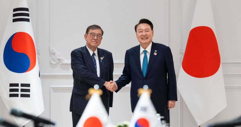 South Korean President-elect Lee Jae-myeon and Japanese Prime Minister Shigeru Ishiba held a phone conversation to discuss measures to boost bilateral ties.