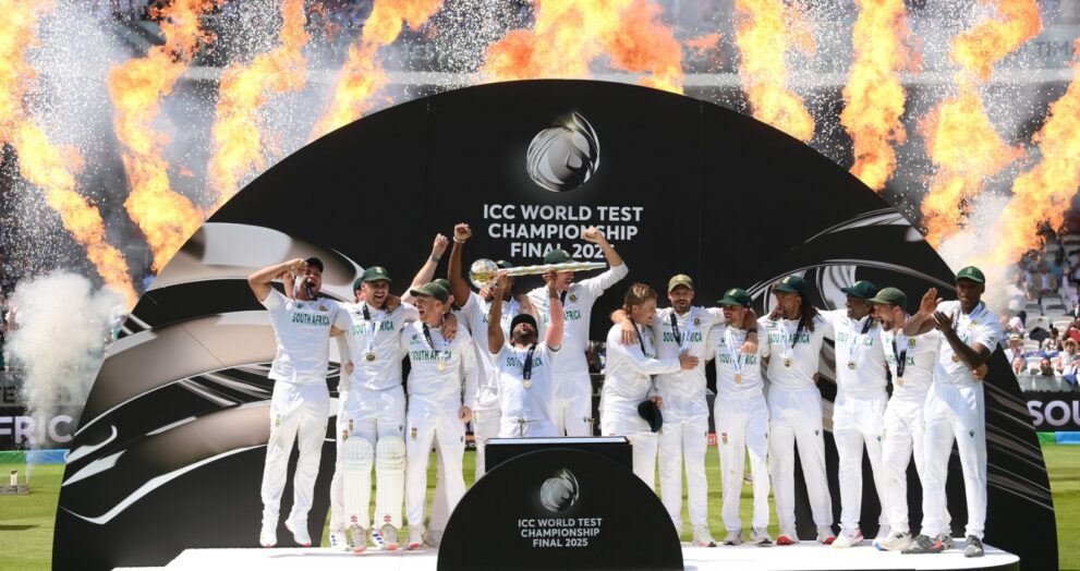 The year 2025 saw a slew of first-time successes in global sports. In cricket, South Africa won their first ICC trophy in 27 years by defeating Australia in the World Test Championship final at Lord's.