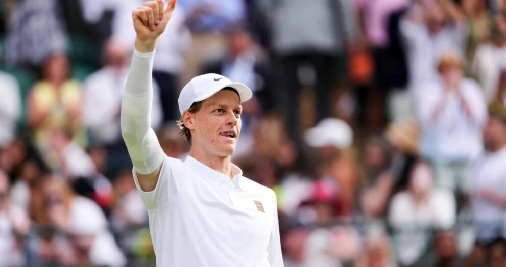 Jannik Sinner, the world number one, went to the Wimbledon semifinals with a straight-set victory over American Ben Shelton.
