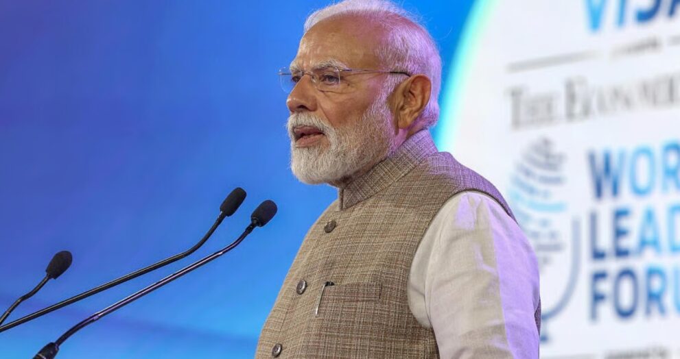 Prime Minister Narendra Modi stated that India is ready to play a defining role in lifting the global economy out of slow growth. Speaking in New Delhi, he stated that India's journey has been guided by the mantra of "reform, perform, and transform," citing expert projections that the country's GDP share might soon reach 20%. He emphasised that India is on course to become the world's third-largest economy, intending to be a developed nation by 2047.