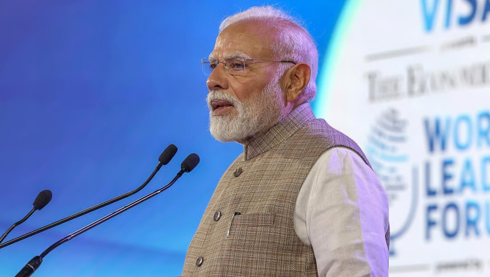 Prime Minister Narendra Modi stated that India is ready to play a defining role in lifting the global economy out of slow growth. Speaking in New Delhi, he stated that India's journey has been guided by the mantra of "reform, perform, and transform," citing expert projections that the country's GDP share might soon reach 20%. He emphasised that India is on course to become the world's third-largest economy, intending to be a developed nation by 2047.