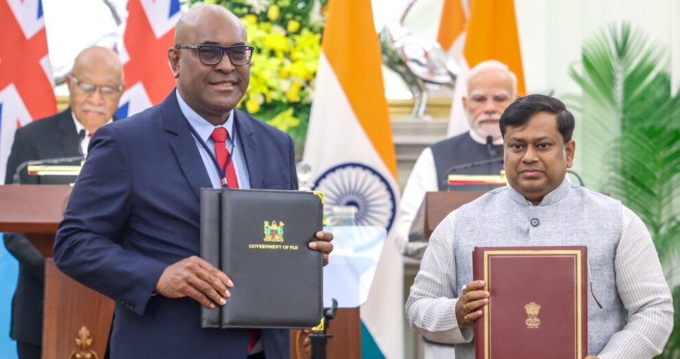 Prime Minister Narendra Modi has declared that India will assist Fiji with disaster response measures in the face of growing climate change threats, demonstrating that, despite their geographical distance, the two countries have the same vision.