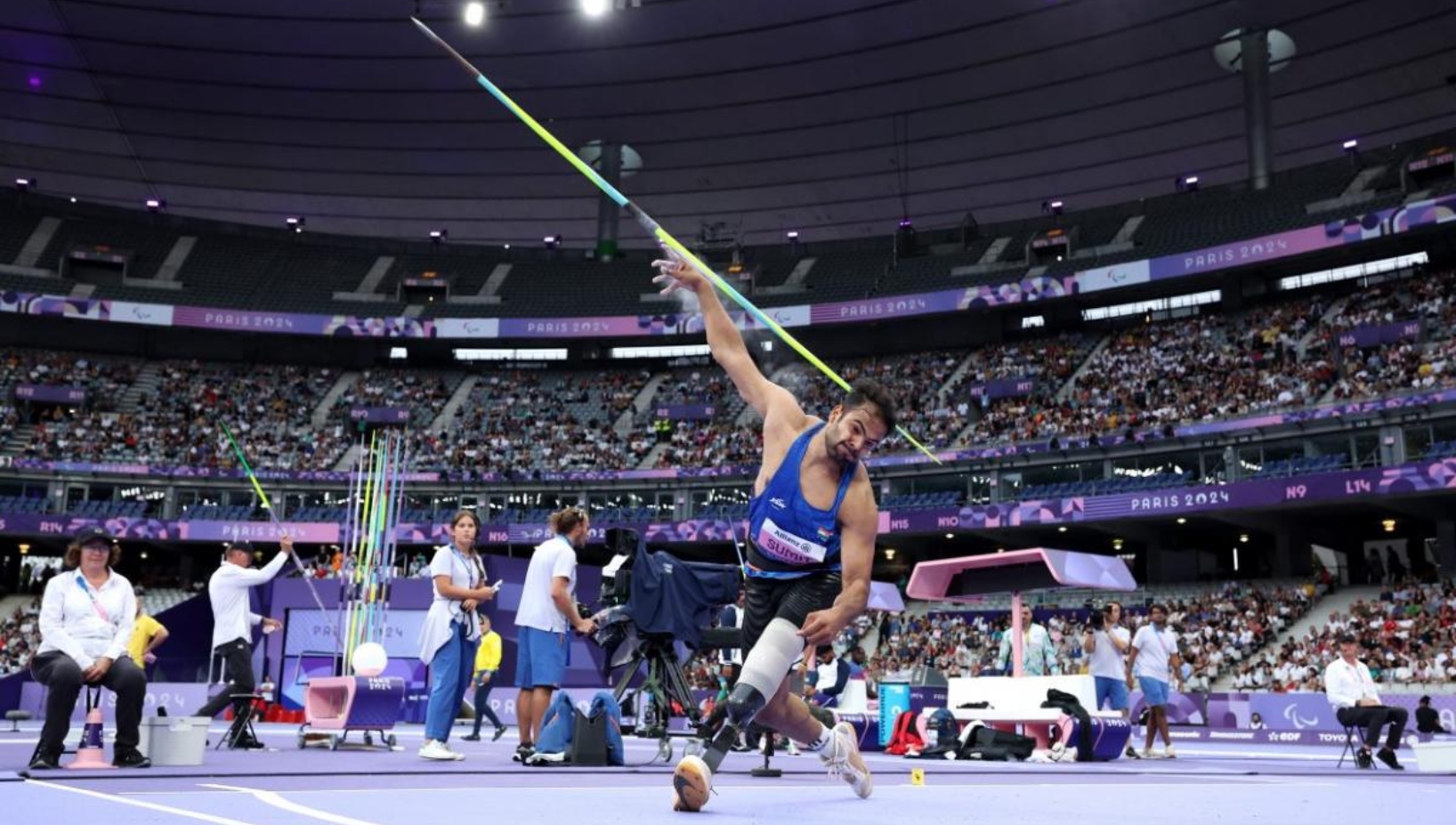 Preparations for the World Para Athletics Championships in New Delhi are on track, with Mondo track installation at Jawaharlal Nehru Stadium, according to Paralympic Committee of India (PCI) President Devendra Jhajharia.