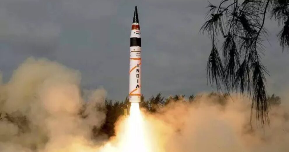 India successfully tested the Agni-5 ballistic missile from the Integrated Test Range in Chandipur, Odisha.