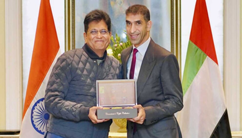 India and the United Arab Emirates have set an ambitious goal of $100 billion in non-oil trade by 2030, according to the Ministry of Commerce and Industry.