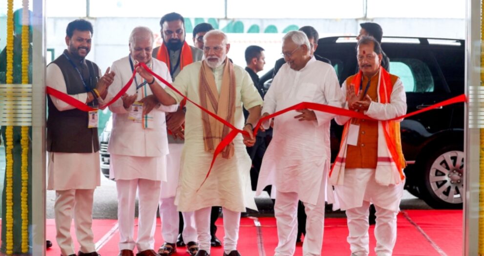 Prime Minister Narendra Modi inaugurated and laid the foundation stone for about ₹40,000 crore development projects in Purnea, Bihar.