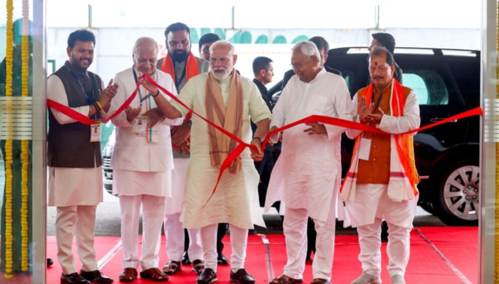 Prime Minister Narendra Modi inaugurated and laid the foundation stone for about ₹40,000 crore development projects in Purnea, Bihar.
