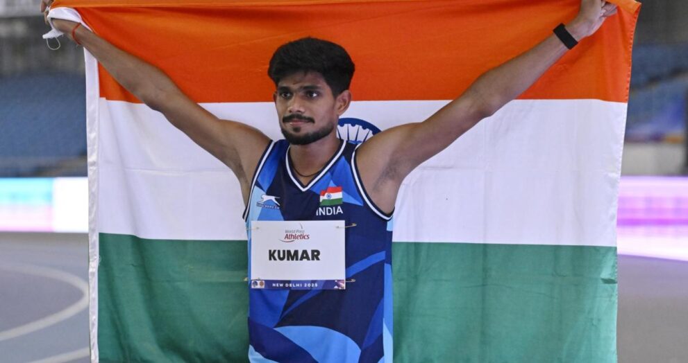 Shailesh Kumar won India's first gold medal at the 2025 World Para Athletics Championships, which were held at New Delhi's Jawaharlal Nehru Stadium.