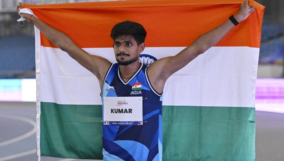 Shailesh Kumar won India's first gold medal at the 2025 World Para Athletics Championships, which were held at New Delhi's Jawaharlal Nehru Stadium.