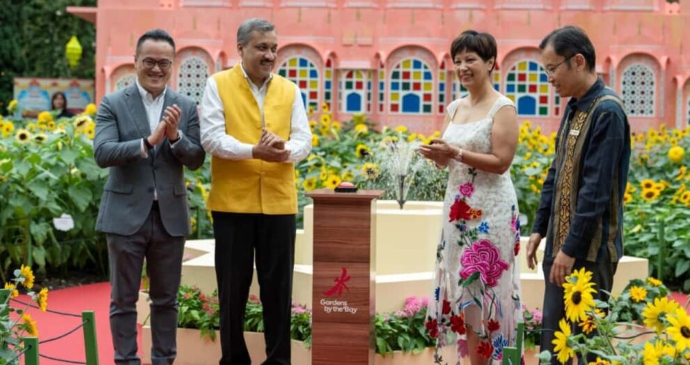 Singapore celebrated 60 years of diplomatic relations with India with a brilliant sunflower exhibition at Gardens by the Bay.