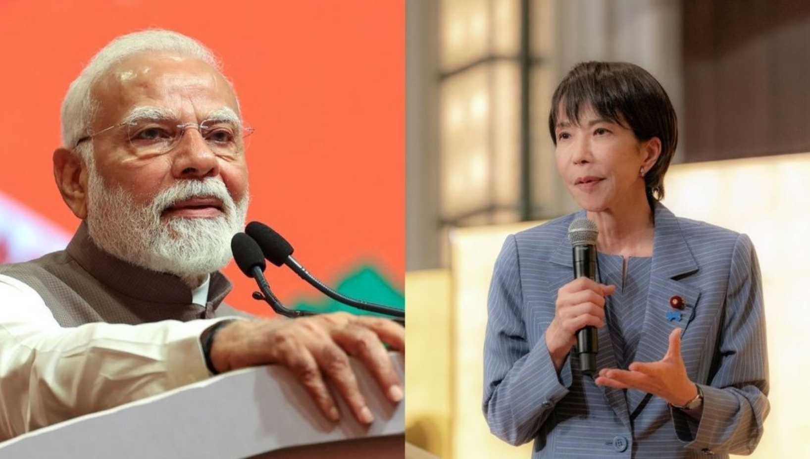 Prime Minister Narendra Modi congratulates Sanae Takaichi on becoming Japan's first female Prime Minister, expressing hope for more bilateral collaboration.