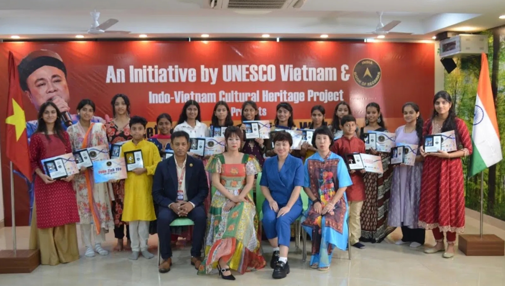 In an effort to strengthen cultural ties between India and Vietnam, UNESCO-Vietnam has collaborated with the India Book of Records (IBR) to promote Indo-Vietnam cultural heritage through a variety of activities.