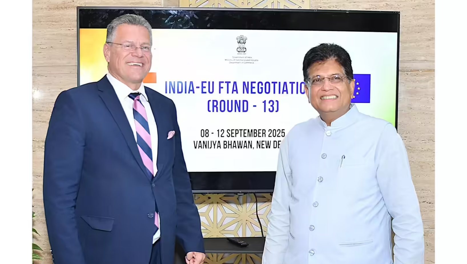 India is confident of finalising a "fair and balanced" trade agreement with the European Union by the end of December, Commerce and Industry Minister Piyush Goyal said at an event in Doha.
