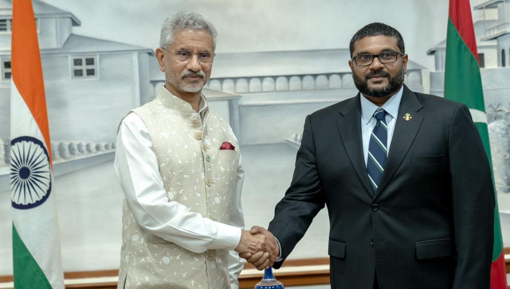 Defence Secretary Rajesh Kumar Singh met with Maldives Foreign Affairs Minister Abdulla Khaleel in Male, reaffirming the importance of defence cooperation in the India-Maldives partnership.