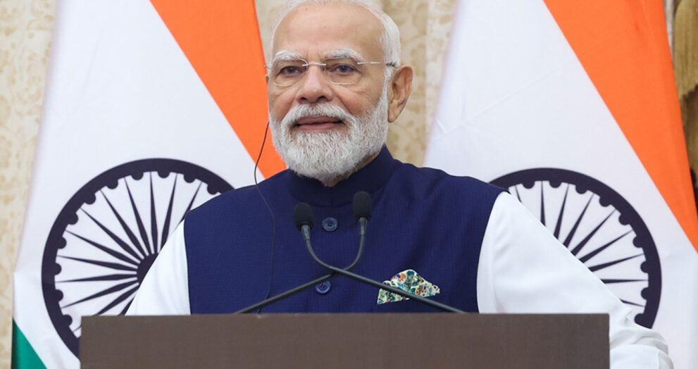 Prime Minister Narendra Modi visited India Maritime Week 2025 in Mumbai, where he spoke at the Maritime Leaders' Conclave and presided over the Global Maritime CEO Forum.