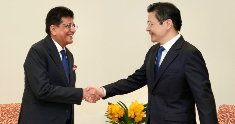 Commerce and Industry Minister Piyush Goyal has called for greater collaboration between Indian and Singaporean enterprises, emphasising that closer cooperation will considerably boost trade and investment between the two nations.