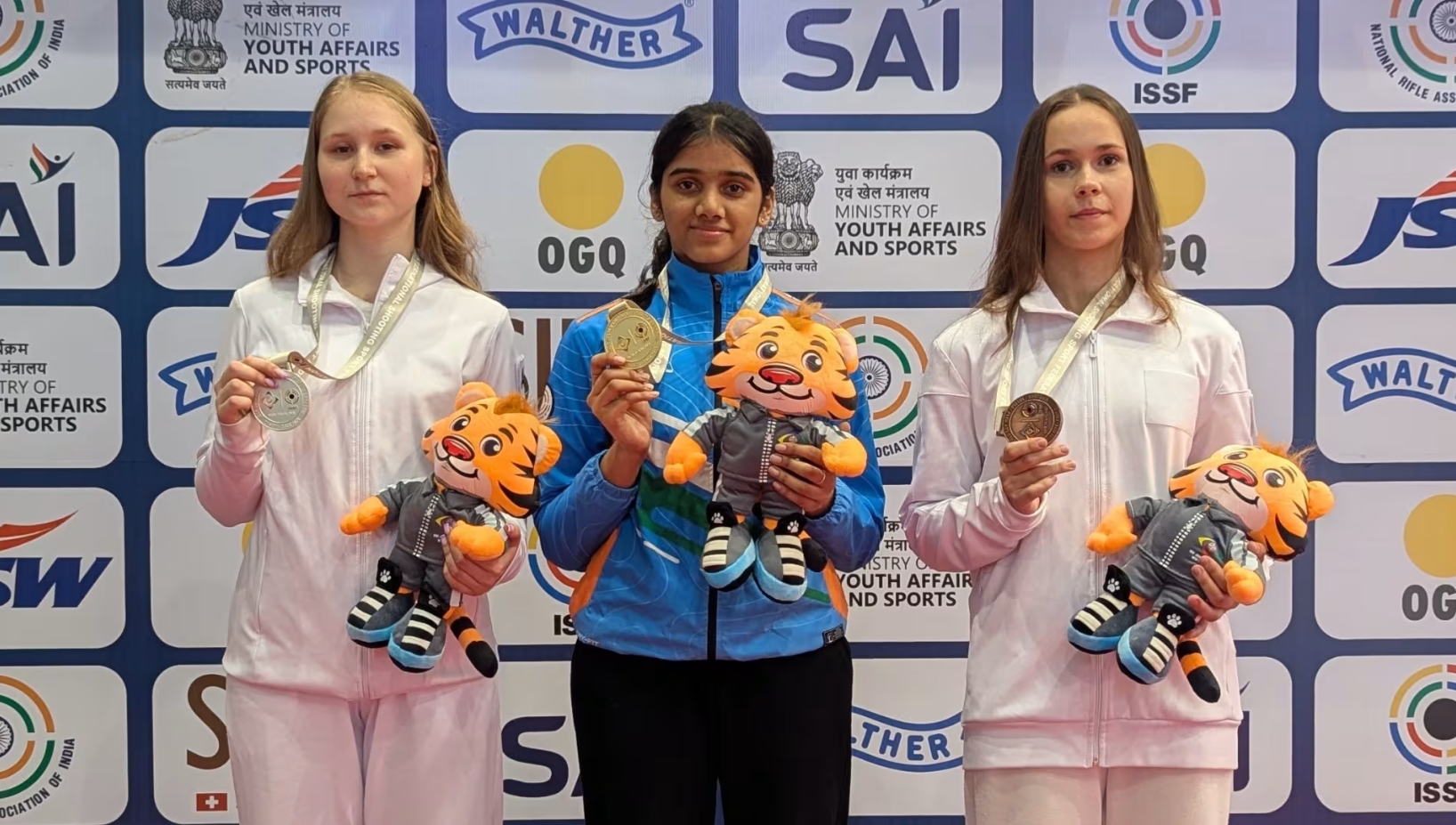 Anushka Thokur made another outstanding performance by winning her second gold medal in the ISSF Junior World Cup 2025 in New Delhi.