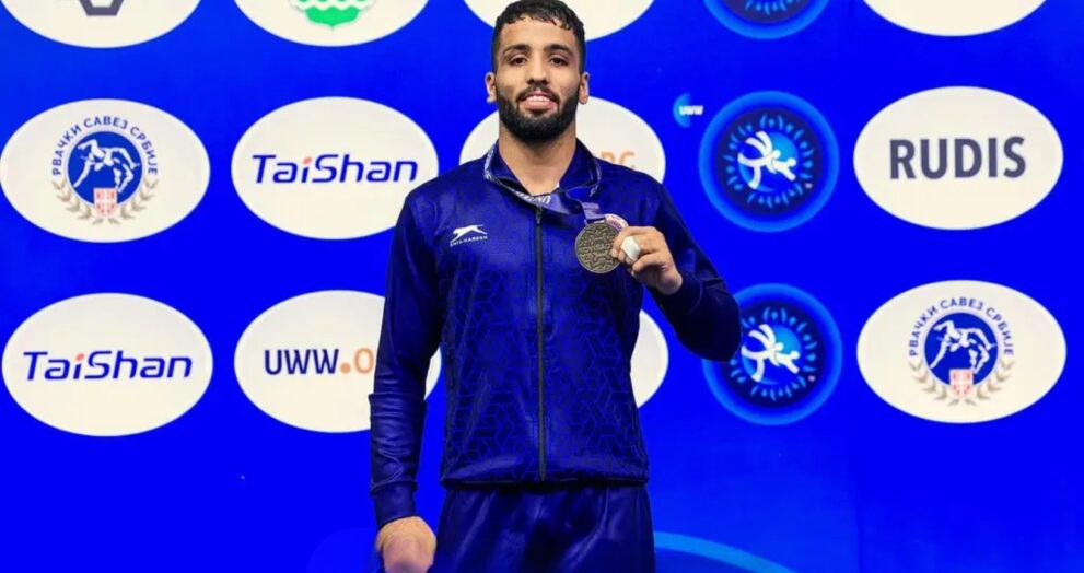 Sujeet Kalkal, an Indian wrestler, won gold in the men's freestyle 65 kg event at the U23 World Wrestling Championships in Novi Sad, Serbia.