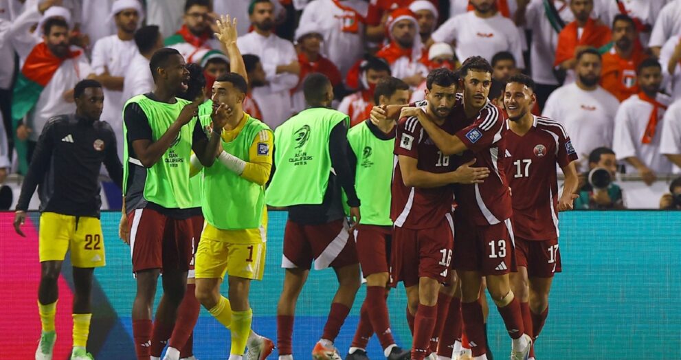 Qatar qualified for the 2026 FIFA World Cup with a hard-fought 2-1 win over the UAE in Doha.