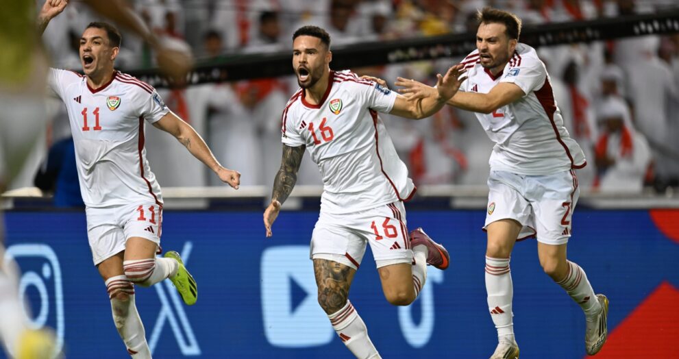 The United Arab Emirates national football team defeated Oman 2-1 in an exciting Group A match in the Asian qualifiers playoff for the 2026 FIFA World Cup. The encounter, staged at Doha's Jassim bin Hamad Stadium, saw the UAE recover from an early setback to earn all three points and begin their campaign on a winning note. Oman opened aggressively, pressing high and taking the lead in the 12th minute when UAE defender Kwame Kweido accidentally turned the ball into his own goal. The early goal enabled Oman to dominate possession and dictate the tempo in the first half. The UAE's efforts suffered another blow when winger Yahya Al Ghassani was forced off with an injury in the 32nd minute, causing head coach Cosmin Olăroiu to make an early substitution. After halftime, tactical tweaks infused new vigour into the UAE team. Harib Abdalla and Caio Canedo created constant pressure on Oman's defence. Milos Miloni equalised in the 76th minute, followed by Caio Lucas' amazing long-range strike in the 83rd minute to complete the comeback. Goalkeeper Khalid Eisa made crucial saves in stoppage time, securing the UAE's perfect start to the playoff stage.