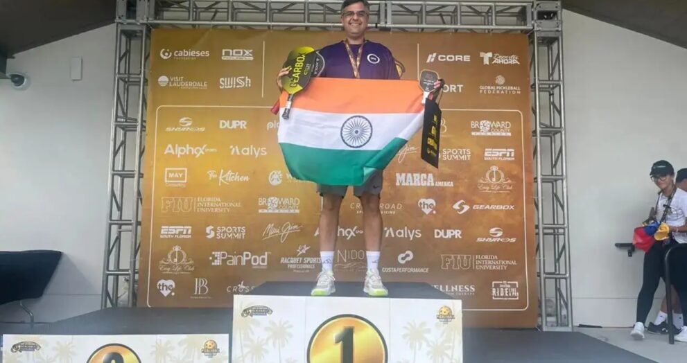Vijay Chhabria made history by winning India's first gold medal in the Pickleball World Cup, marking a defining moment for the country in this emerging sport.