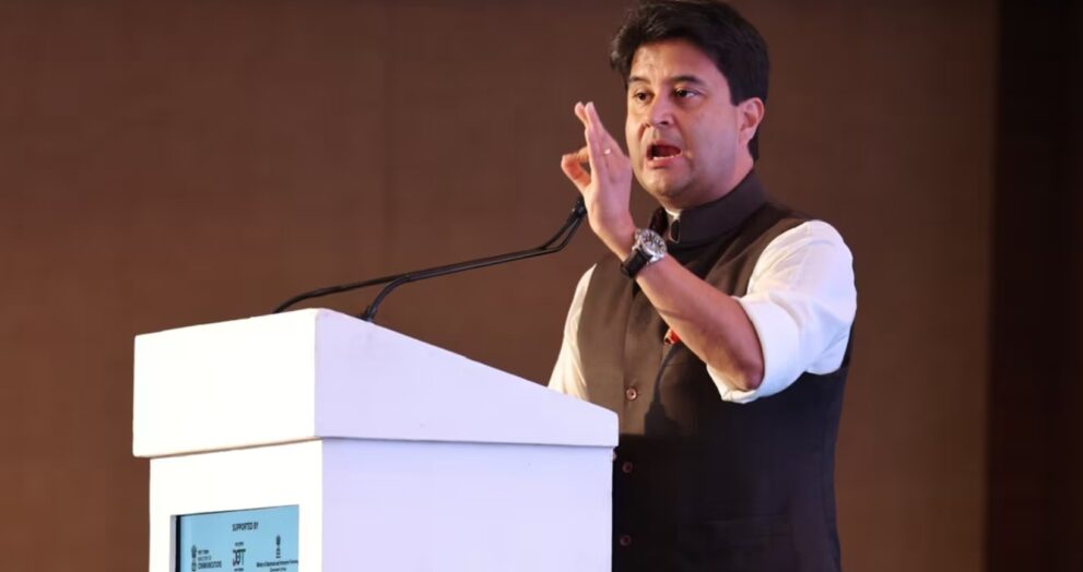 Union Minister Jyotiraditya Scindia stated that India is emerging as a worldwide leader in communications, technology, and AI.