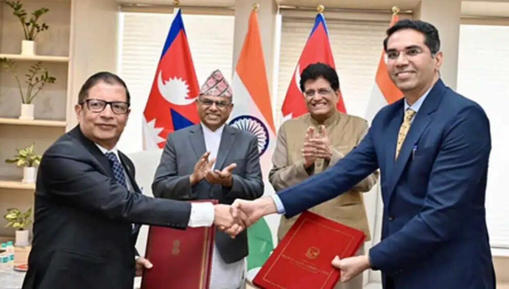 India and Nepal have signed a Letter of Exchange to update the Protocol to the Treaty of Transit, a significant step towards strengthening cross-border trade.