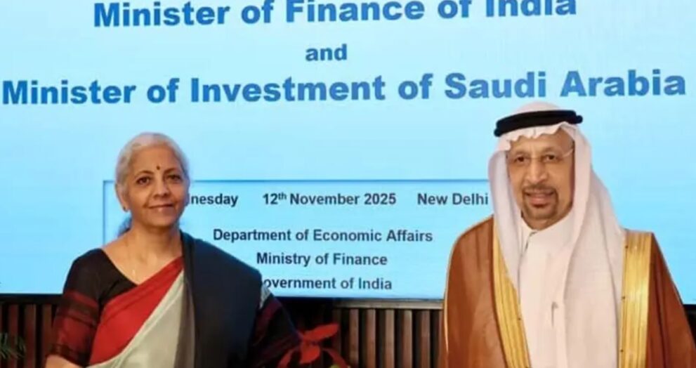 Nirmala Sitharaman, the Union Finance Minister, met with Saudi Arabia's Investment Minister, Khalid Al Falih, in New Delhi.