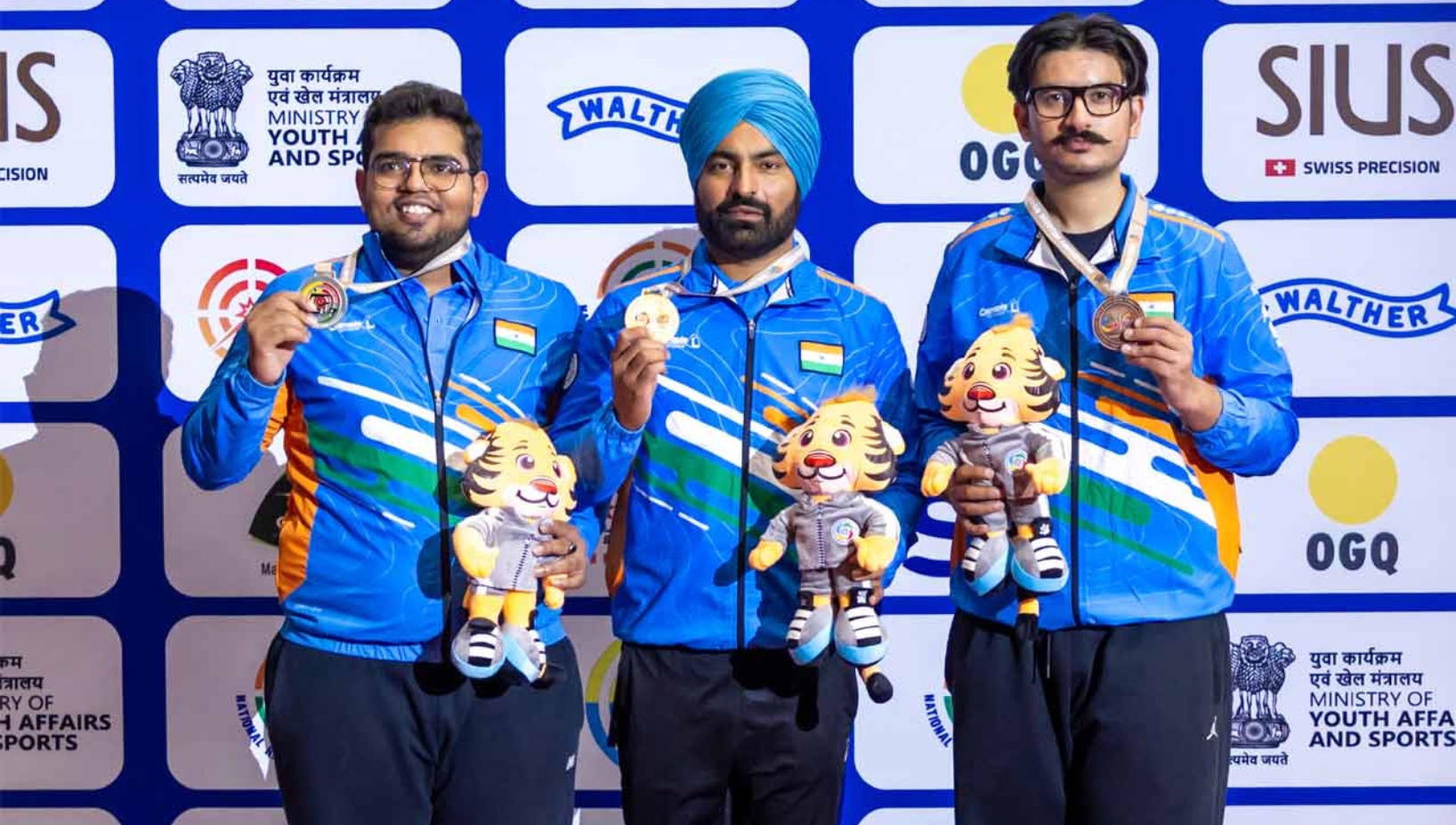 India crossed the 50-medal mark at the Asian Rifle/Pistol Championship in New Delhi as Olympians Elavenil Valarivan and Arjun Babuta clinched gold in the 10m Air Rifle mixed team event, extending the hosts’ dominant run at the Dr. Karni Singh Shooting Range.