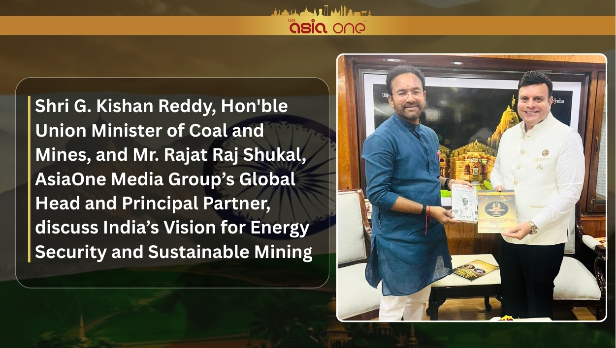 Shri G. Kishan Reddy, Hon'ble Union Minister of Coal and Mines, and Mr. Rajat Raj Shukal, AsiaOne Media Group’s Global Head and Principal Partner, discuss India’s Vision for Energy Security and Sustainable Mining